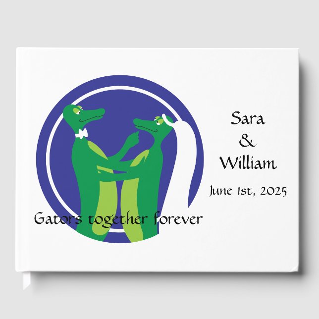 Gator Wedding Guest Book (Front)