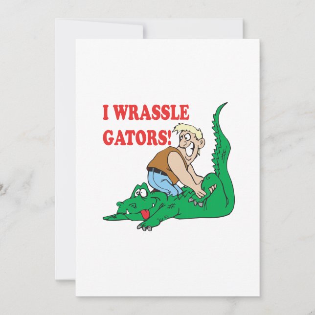 Gator Wrestling 2 Invitation (Front)