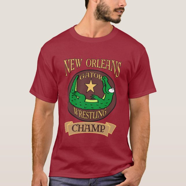 Gator Wrestling Champ, New Orleans T-Shirt (Front)