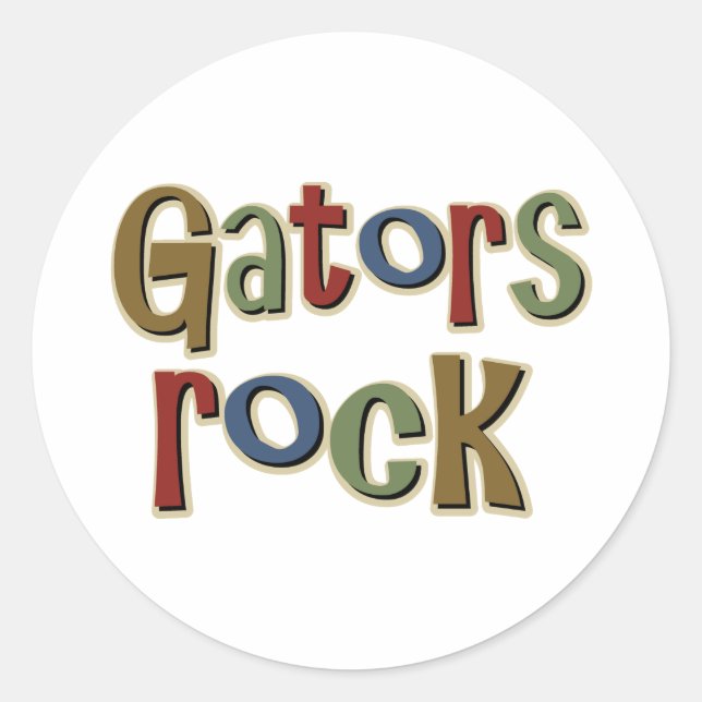 Gators Rock Classic Round Sticker (Front)