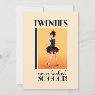 Gatsby 20th Birthday Party  Invitation