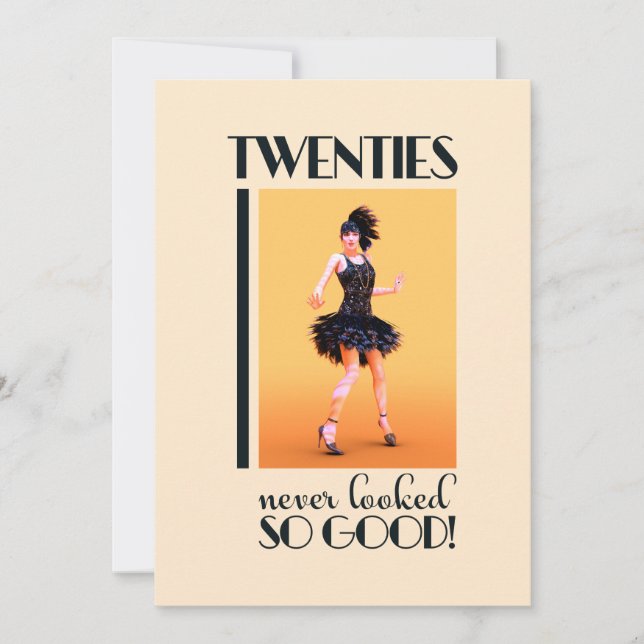 Gatsby 20th Birthday Party  Invitation (Front)