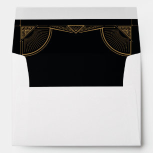 Gatsby Art Deco 1920s Wedding Invitation Envelopes
