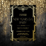 Gatsby Art Deco Black and Gold New Years Eve Party<br><div class="desc">Introducing our limited edition Art Deco Gatsby New Year's Eve Party Invitation, the perfect way to invite your guests to a chic and sophisticated celebration. Inspired by the glamour of the Art Deco era and the opulence of the Gatsby parties, this invitation will set the tone for a unforgettable night...</div>