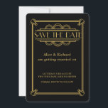 GATSBY ART DECO wedding SAVE THE DATE Invitation<br><div class="desc">GATSBY ART DECO wedding SAVE THE DATE invite</div>
