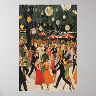 Gatsby Dance Party Art Print Vintage Ballroom