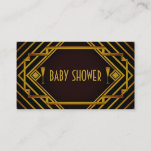 Gatsby Gold 2020's Baby Shower Invitation
