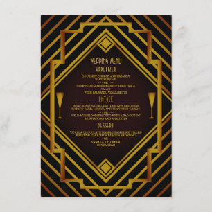 Gatsby Gold 2020's Wedding Menu