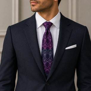 Gatsby Gold Art Deco Tie