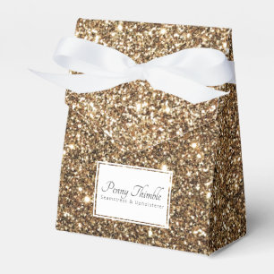 Gatsby Gold Glitter Favour Box