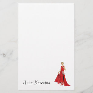 Gatsby Vintage Dress Fashion Illustration Chic Stationery