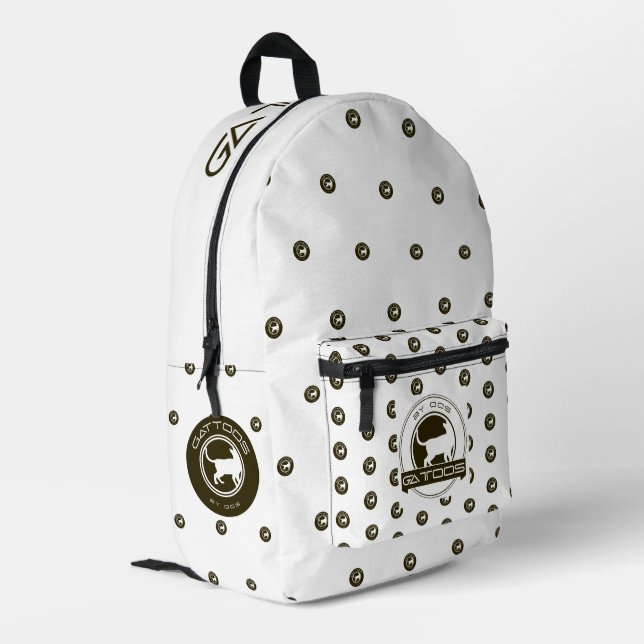 GATTOOS PRINTED BACKPACK (Back Corner Left)