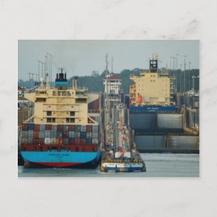 Gatun Locks 1 Postcard