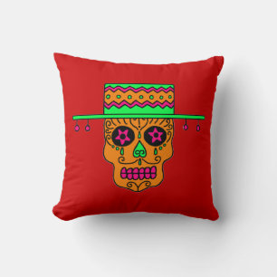 Gaucho Sugar Skull Cushion