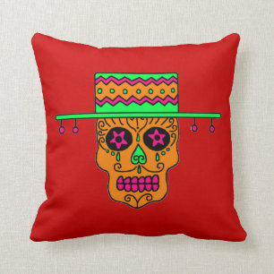 Gaucho Sugar Skull Cushion