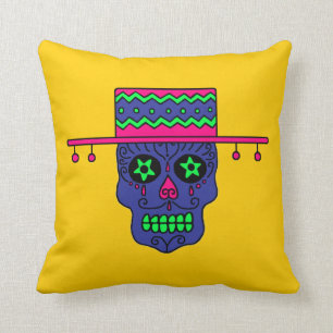 Gaucho Sugar Skull Cushion