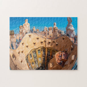 Gaudi Architecture Barcelona. Jigsaw Puzzle