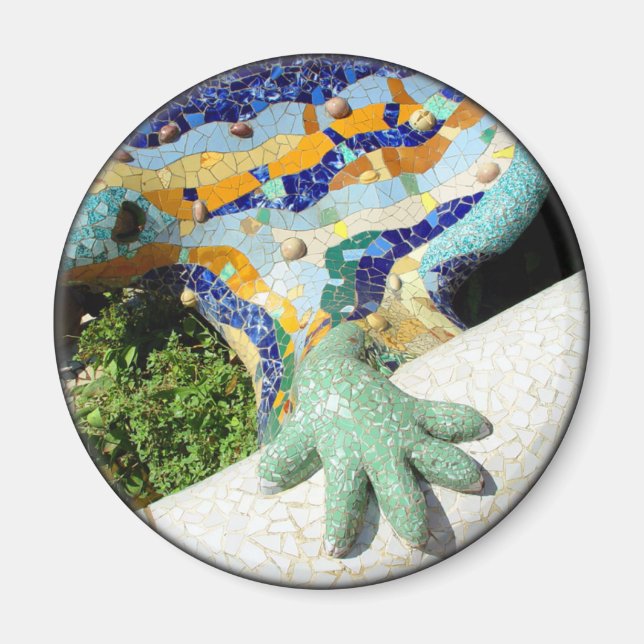 Gaudi Lizard Hand - gift magnet (Front)