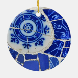 Gaudi Mosaic Christmas Ornament