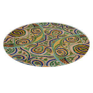 Gaudí Mosaic Inspired Pattern – Colourful Abstract Cutting Board
