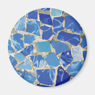 Gaudi Mosaics With an Oil Touch Magnet