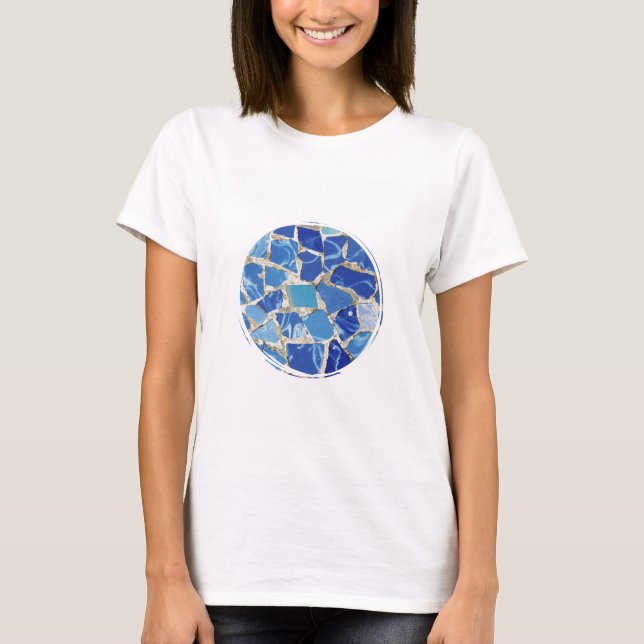 Gaudi Mosaics With an Oil Touch T-Shirt (Front)