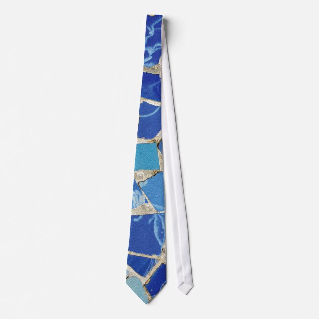 Gaudi Mosaics With an Oil Touch Tie (Front)