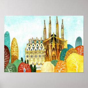 Gaudi 's Barcelona. Poster