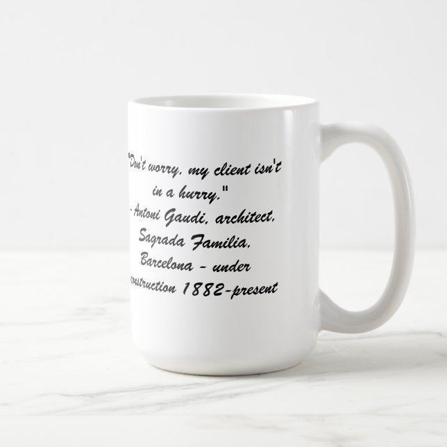 Gaudi - Sagrada Familia, Barcelona mug (Right)