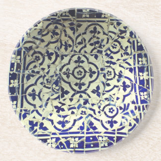 Gaudi's Park Guell Mosaic Tiles Barcelona Coaster