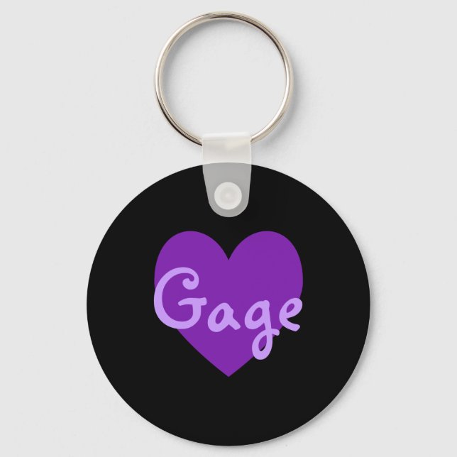 Gauge in Purple Key Ring (Front)