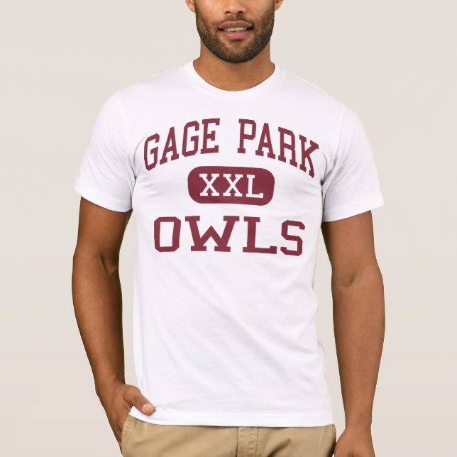 Gauge Park - Owls - High School - Chicago Illinois T-Shirt (Front)