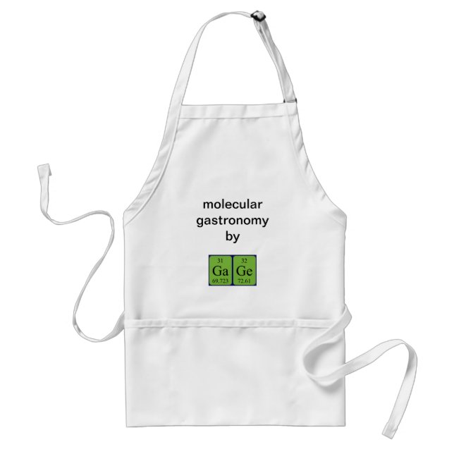 Gauge periodic table name apron (Front)