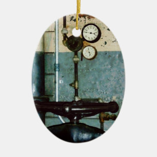 Gauges in machine Shop Ceramic Ornament