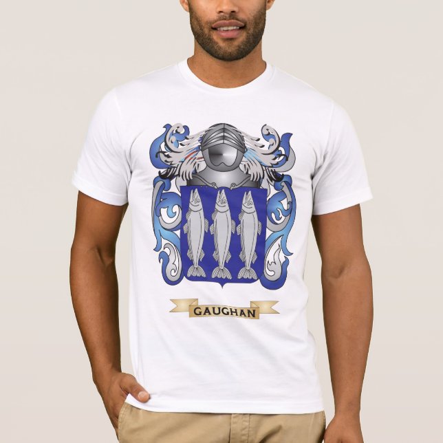 Gaughan Coat of Arms (Family Crest) T-Shirt (Front)