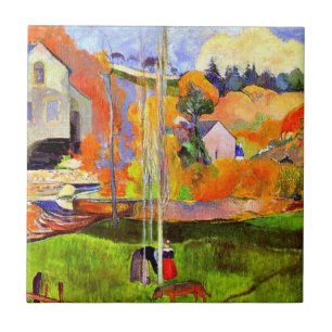 Gauguin - A Breton Landscape-David's Mill-1894 Ceramic Tile