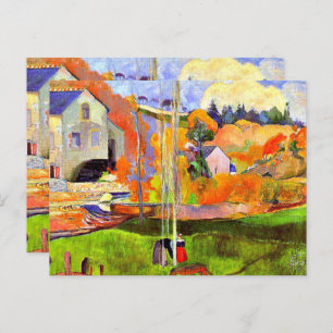 Gauguin - A Breton Landscape-David's Mill, Postcard