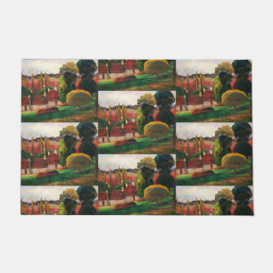 Gauguin A Farm in Brittany Vintage Landscape Art Doormat