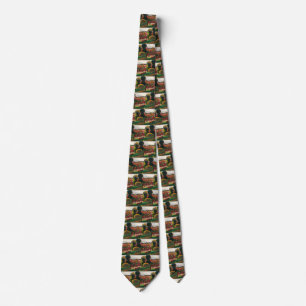 Gauguin A Farm in Brittany Vintage Landscape Art Tie