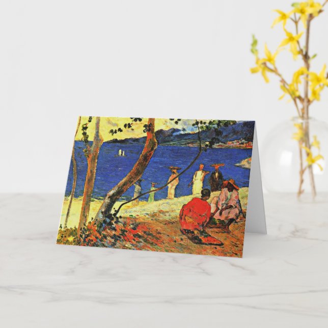 Gauguin - A Seashore Card (Yellow Flower)