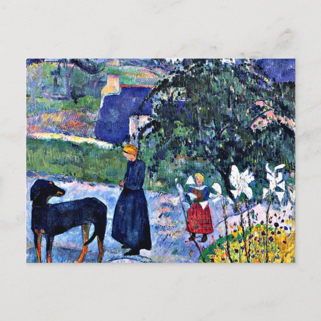 Gauguin - Among the Lilies Postcard (Front)