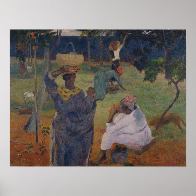 Gauguin - Among The Mangoes At Martinique 1887 Poster (Front)
