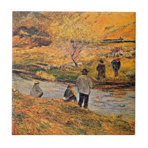 Gauguin - Breton Fisherman Ceramic Tile