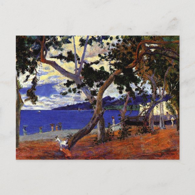 Gauguin - Coastal Landscape from Martinique Postcard (Front)