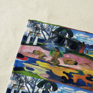 Gauguin Day of the God Mahana no atua Art Print Beach Towel