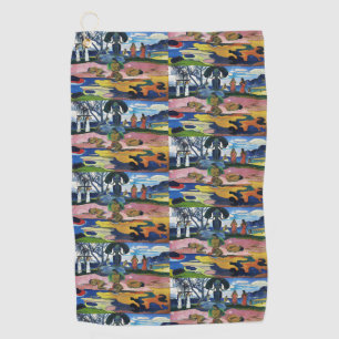 Gauguin Day of the God Mahana no atua Art Print Golf Towel