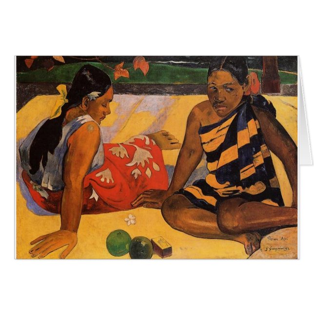Gauguin French Polynesia Tahiti Women Painting (Front Horizontal)