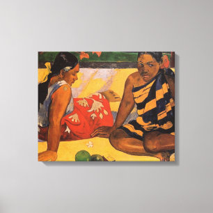 Gauguin French Polynesia Tahiti Women Painting Canvas Print