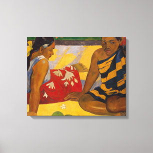 Gauguin French Polynesia Tahiti Women Painting Canvas Print