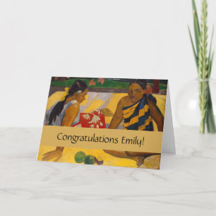 Gauguin French Polynesia Tahiti Women Painting Card